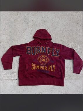 BornFly Streetwear Cropped Hoodie